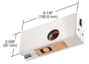 C.R. Laurence CRL Aluminum Finish AMR Series Patch Lock Body Only | AMR215A