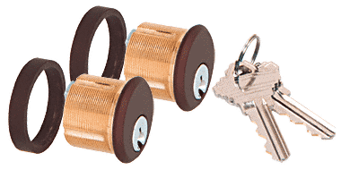 C.R. Laurence CRL Duranodic Bronze Finish AMR215 Series Double Keyed Cylinders | AMR215CCDU