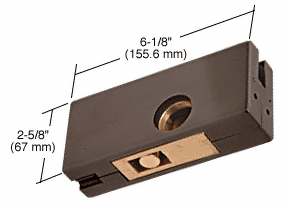 C.R. Laurence CRL Duranodic Bronze Finish AMR Series Patch Lock Body Only | AMR215DU