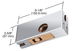 C.R. Laurence CRL Polished Stainless Finish AMR Series Patch Lock Body Only | AMR215PS