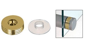 C.R. Laurence CRL Brass 1-1/4&quot; Diameter Accent Rings for Standoffs | AR114BR