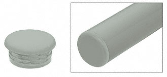C.R. Laurence CRL Agate Gray Quick Connect Color Match End Cap for 1-1/2&quot; Diameter Tubing | AR1ECAGY