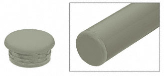 C.R. Laurence CRL Beige Gray Quick Connect Color Match End Cap for 1-1/2&quot; Diameter Tubing | AR1ECBGY