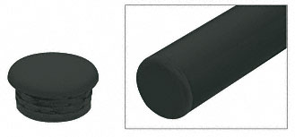 C.R. Laurence CRL Matte Black Quick Connect Color Match End Cap for 1-1/2&quot; Diameter Tubing | AR1ECBL