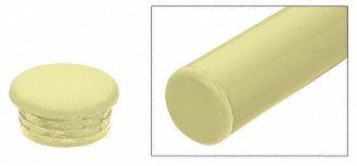 C.R. Laurence CRL Chromate (Unfinished) Quick Connect Color Match End Cap for 1-1/2&quot; Diameter Tubing | AR1ECCRM