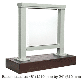 C.R. Laurence CRL Agate Gray 200 Series Aluminum Glass Railing System Large Showroom Display | ARS2LAGY