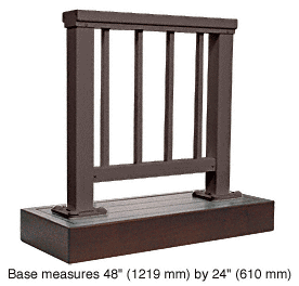 C.R. Laurence CRL Matte Bronze 200 Series Aluminum Picket Railing System Large Showroom Display | ARS2PLBRZ