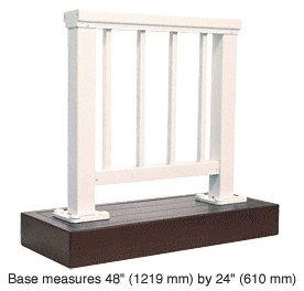 C.R. Laurence CRL Sky White 200 Series Aluminum Picket Railing System Large Showroom Display | ARS2PL