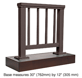 C.R. Laurence CRL Matte Bronze 200 Series Aluminum Picket Railing System Small Showroom Display | ARS2PSBRZ
