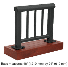 C.R. Laurence CRL Maate Black 350 Series Aluminum Picket Railing System Large Showroom Display | ARS35PLBL