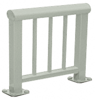 C.R. Laurence CRL Agate Gray 350 Series Aluminum Picket Railing System Large Showroom Display- No Base | ARS35PLNAGY