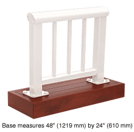 C.R. Laurence CRL Sky White 350 Series Aluminum Picket Railing System Large Showroom Display | ARS35PL