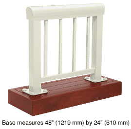 C.R. Laurence CRL Oyster White 300 Series Aluminum Picket Railing System Large Showroom Display | ARS3PL0W