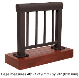 C.R. Laurence CRL Matte Bronze 300 Series Aluminum Picket Railing System Large Showroom Display | ARS3PLBRZ