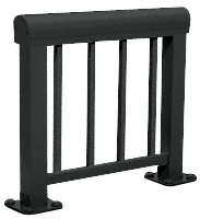 C.R. Laurence CRL Matte Black 300 Series Aluminum Picket Railing System Large Showroom Display- No Base | ARS3PLNBL