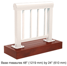 C.R. Laurence CRL Sky White 300 Series Aluminum Picket Railing System Large Showroom Display | ARS3PL