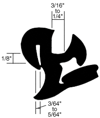 CRL-Automotive CRL One-Piece Self-Sealing S-Style Universal Weatherstrip 3/64&quot; to 5/64&quot; Panel - 3/16&quot; to 1/4&quot; Glass | AS1621