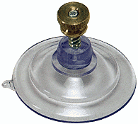 C.R. Laurence 1-3/4&quot; Medium Suction Cups with Studs and Knurled Nuts  - 25 pack  | ASC134N