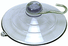 C.R. Laurence 2-1/2&quot; Large Suction Cups with Metal Hooks - 25 pack  | ASC212HK