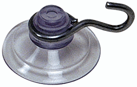 C.R. Laurence 3/4&quot; Mini Suction Cups with Metal Hooks - 25 pack  | ASC34HK