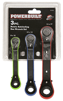 C.R. Laurence CRL 3 Piece Metric Ratcheting Wrench Set | AT640992