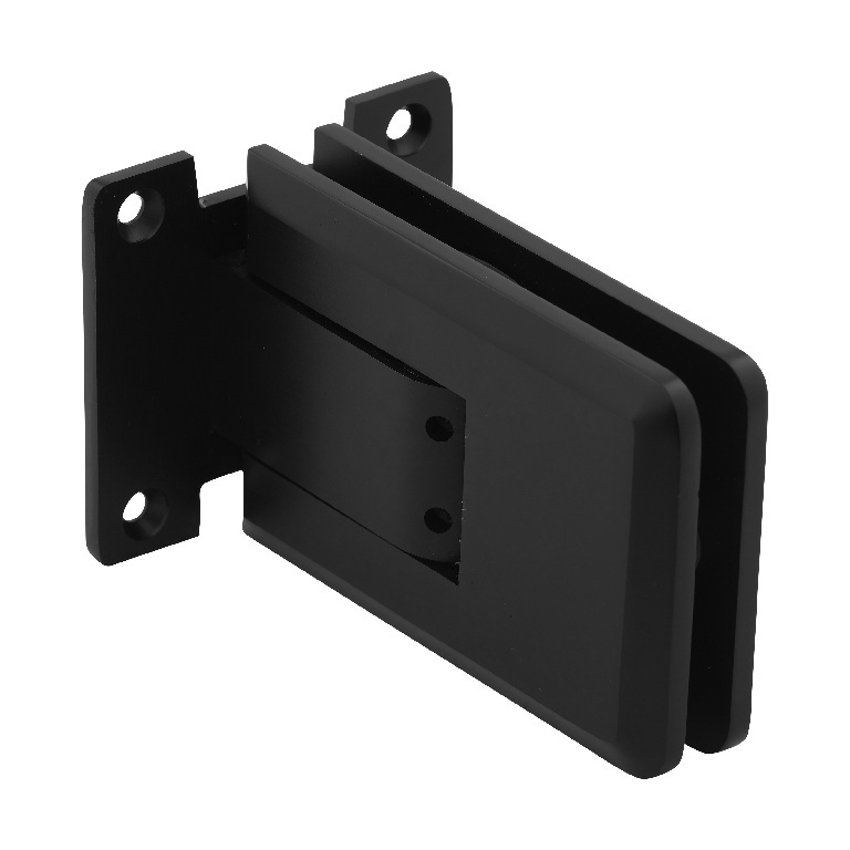 CRL Matte Black Atlas Series &quot;All Glass&quot; Door Hinge | ATL01MBL