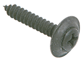 C.R. Laurence CRL 6 x 3/4&quot; Black Sheet Metal Screws with Countersunk Washers | AV11785