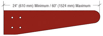 C.R. Laurence CRL Newlar Painted Tapered Bullnose Configuration Outrigger | AW0TBNL