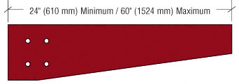 C.R. Laurence CRL Newlar Painted Tapered Square Configuration Outrigger | AW0TNL