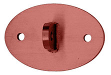 C.R. Laurence CRL Newlar Painted Oval Shaped Mounting Plate | AW90VMNL
