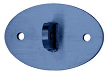 C.R. Laurence CRL Powder Painted Oval Shaped Mounting Plate | AW90VMPT
