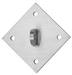 C.R. Laurence CRL Brushed Stainless Diamond Shaped Mounting Plate | AW9DMBS