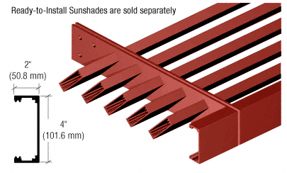 C.R. Laurence CRL Newlar Painted 2&quot; x 4&quot; &quot;C&quot; Channel Fascia - 146&quot; | AWFC2X4NL