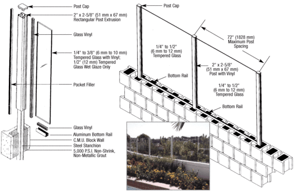 C.R. Laurence CRL AWS Rectangular Standard Aluminum Windscreen System | AWS500C