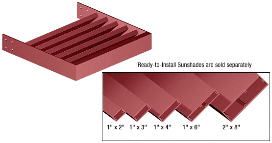 C.R. Laurence CRL Newlar Painted 1&quot; x 2&quot; Rectangular Tube Blade - 146&quot; | AXRC1X2NL