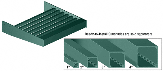 C.R. Laurence CRL Kynar Painted 2&quot; x 2&quot; Square Tube Blade - 146&quot; | AXS2KN