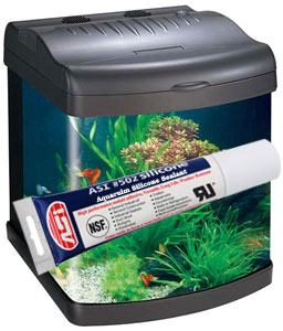 Black Aquarium Silicone Sealant 2.8 oz Squeeze Tube | Aquarium Silicone | Aquarium Sealant | 99ASBLGLAM