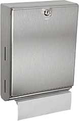 C.R. Laurence CRL Surface Mounted Paper Towel Dispenser for C-Fold or Multi-Fold Towels | B262