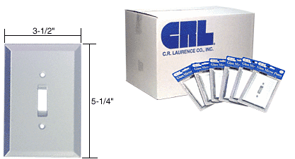 C.R. Laurence CRL Single Toggle Switch in 100pc Bulk Packs-Clear Glass | B3C