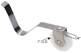 C.R. Laurence CRL Sliding Screen Door Spring Tension Roller 1&quot; Nylon Wheel - Package | B509