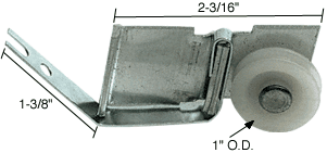 C.R. Laurence CRL Sliding Screen Door Spring Tension Roller 1&quot; Nylon Wheel for International Doors - Package | B517