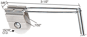 C.R. Laurence CRL Sliding Screen Door Spring Tension Roller 15/16&quot; Nylon Wheel - Package | B519