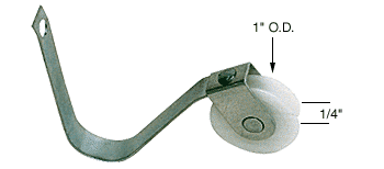 C.R. Laurence CRL Sliding Screen Door Spring Tension Roller 1&quot; Nylon B.B. Wheel - Package | B688N