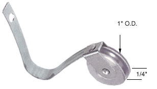 C.R. Laurence CRL Sliding Screen Door Spring Tension Roller 1&quot; Steel Ball Bearing Wheel | B571