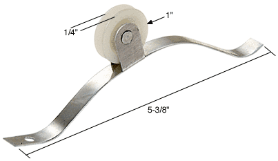C.R. Laurence CRL Sliding Screen Door Spring Tension Roller 1&quot; Nylon Wheel - Package | B574