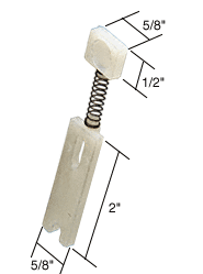 C.R. Laurence CRL Sliding Screen Door 2&quot; X 5/8&quot; Bottom Guide for Tucker Doors | B595