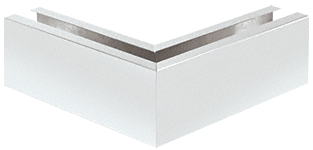 C.R. Laurence CRL Satin Anodized 12&quot; 90&amp;#186; Mitered Corner Cladding for B5L Series Low Profile Base Shoe | B5L90SA