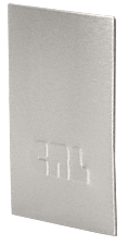 C.R. Laurence CRL Brushed Stainless End Cap for B5L Series Low Profile Base Shoe | B5LECBS