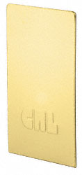 C.R. Laurence CRL Satin Brass End Cap for B5S Series Standard Square Base Shoe | B5SECSB
