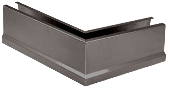 C.R. Laurence CRL Duranodic Bronze 12&quot; 135&amp;#186; Mitered Corner Cladding for B5T Series Tapered Base Shoe | B5T135DU